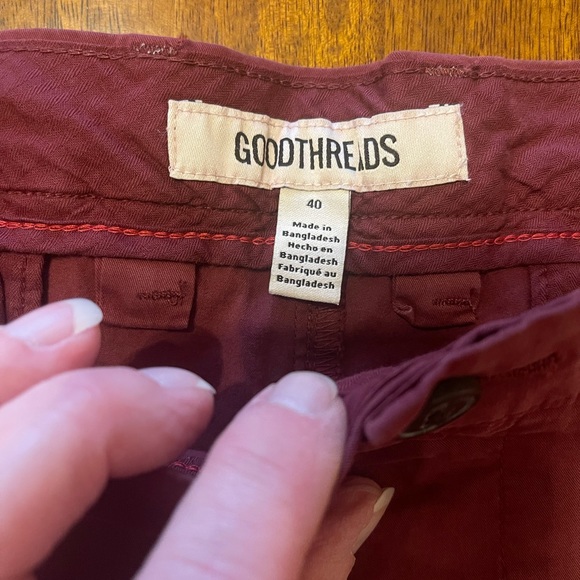 Burgundy shorts, 40, NWOT - Picture 2 of 8